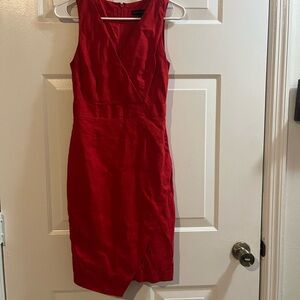 Banana Republic Vibrant Red Midi Dress